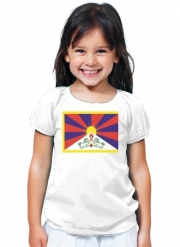 T-Shirt Fille Flag Of Tibet