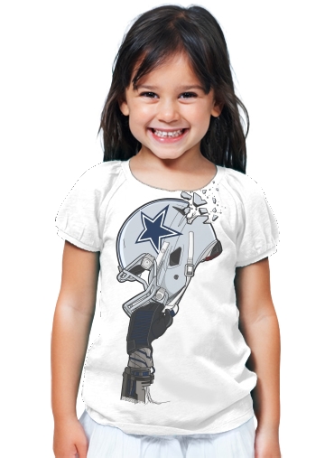 T-Shirt Fille Football Helmets Dallas