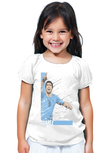 T-Shirt Fille Football Stars: Luis Suarez - Uruguay