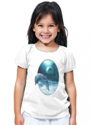 T-Shirt Fille Freedom Of Dolphins