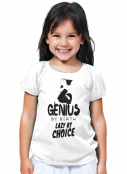 T-Shirt Fille Genius by birth Lazy by Choice Shikamaru tribute