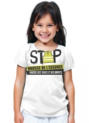 T-Shirt Fille Gilet Jaune Stop aux taxes