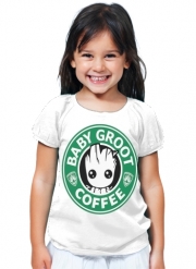 T-Shirt Fille Groot Coffee