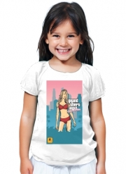 T-Shirt Fille GTA collection: Bikini Girl Miami Beach