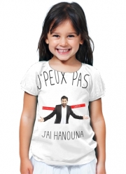 T-Shirt Fille Je peux pas jai Hanouna