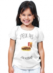 T-Shirt Fille Je peux pas j'ai kebab