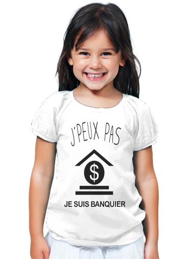 T-Shirt Fille Je peux pas je suis banquier