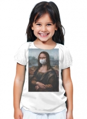 T-Shirt Fille Joconde Mona Lisa Masque