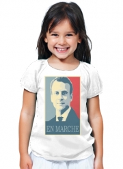 T-Shirt Fille Macron Propaganda En marche la France