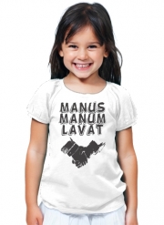 T-Shirt Fille Manus manum lavat