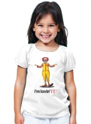 T-Shirt Fille Mcdonalds Im lovin it - Clown Horror