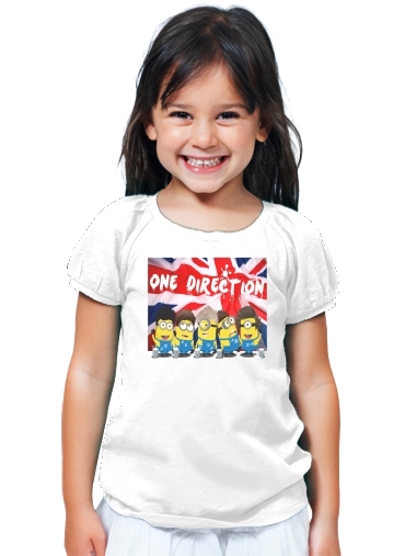 T-Shirt Fille Minions mashup One Direction 1D