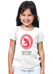 T-Shirt Fille Mother of cats