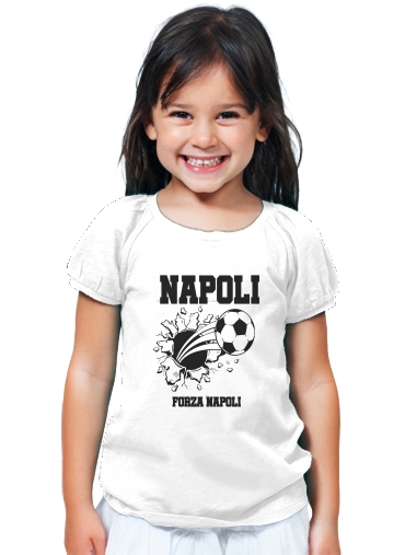 T-Shirt Fille Naples Football Domicile