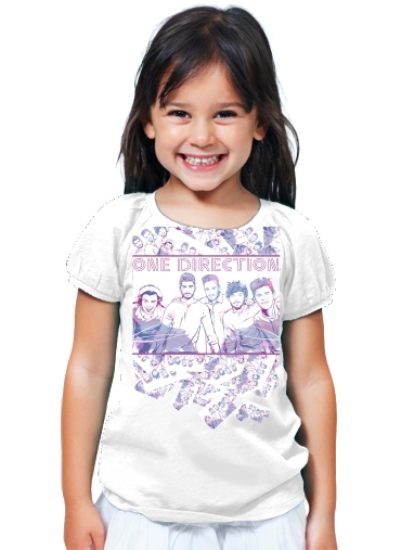 T-Shirt Fille One Direction 1D Music Stars