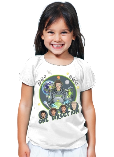 T-Shirt Fille Outer Space Collection: One Direction 1D - Harry Styles