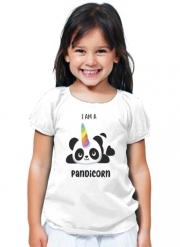 T-Shirt Fille Panda x Licorne Means Pandicorn