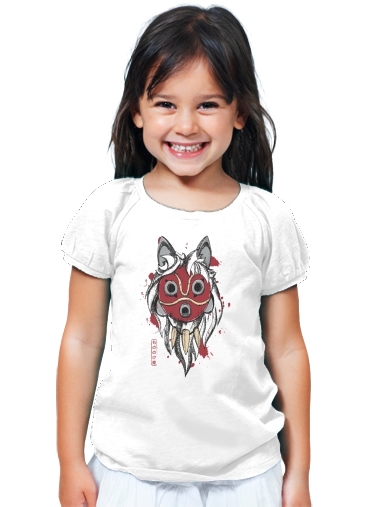T-Shirt Fille Princess Mononoke Mask