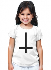 T-Shirt Fille Croix inversé