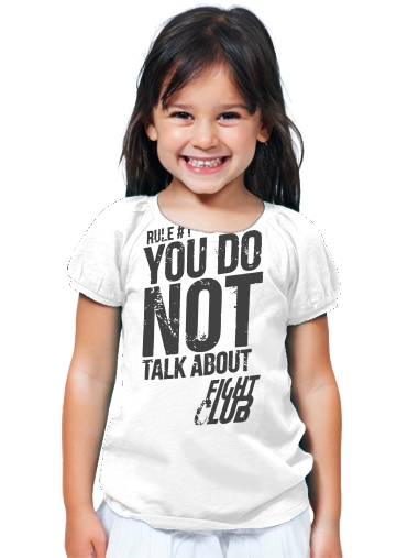 T-Shirt Fille Rule 1 You do not talk about Fight Club
