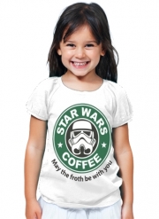 T-Shirt Fille Stormtrooper Coffee inspired by StarWars