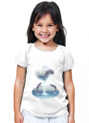 T-Shirt Fille The Heart Of The Dolphins