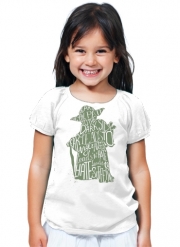T-Shirt Fille Yoda Force be with you