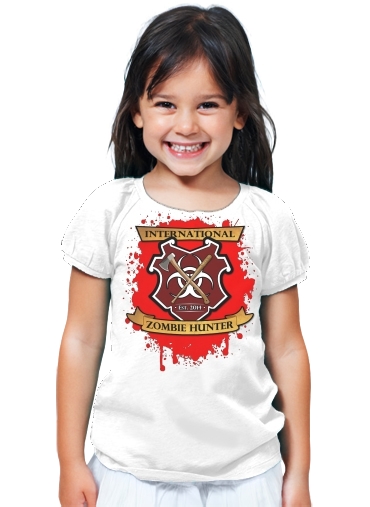 T-Shirt Fille Zombie Hunter