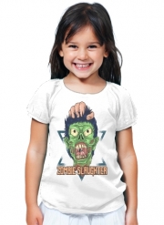 T-Shirt Fille Zombie slaughter illustration
