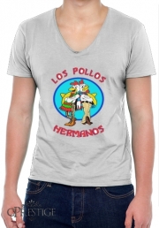 T-Shirt homme Col V  Los Pollos Hermanos