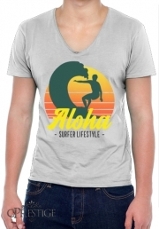 T-Shirt homme Col V Aloha Surfer lifestyle