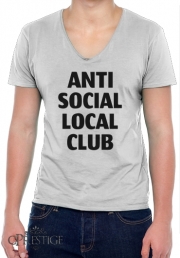 T-Shirt homme Col V Anti Social Local Club Member