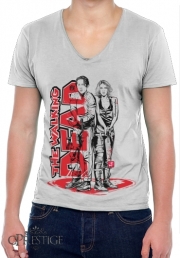 T-Shirt homme Col V Be my Valentine TWD