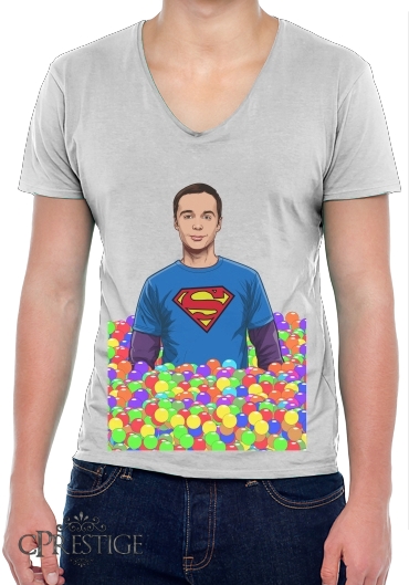 T-Shirt homme Col V Big Bang Theory: Dr Sheldon Cooper
