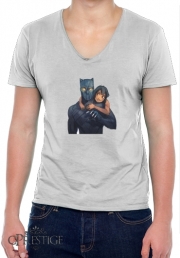 T-Shirt homme Col V Black Panther x Mowgli