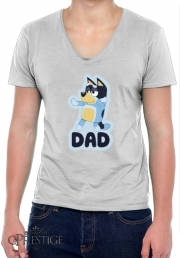 T-Shirt homme Col V Bluey Dad