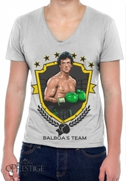 T-Shirt homme Col V Boxing Balboa Team