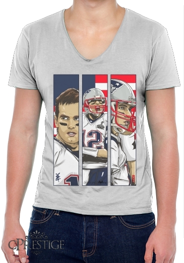 T-Shirt homme Col V Brady Champion Super Bowl XLIX