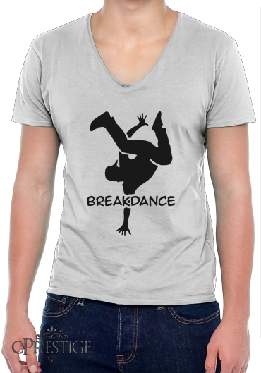 T-Shirt homme Col V Break Dance
