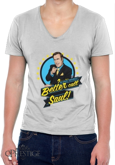 T-Shirt homme Col V Breaking Bad Better Call Saul Goodman lawyer