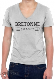 T-Shirt homme Col V Bretonne pur beurre