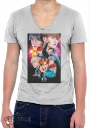 T-Shirt homme Col V BTS DNA FanArt