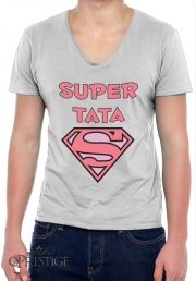 T-Shirt homme Col V Cadeau pour une Super Tata