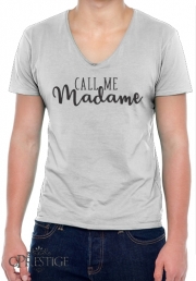 T-Shirt homme Col V Call me madame