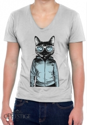 T-Shirt homme Col V Cool Cat