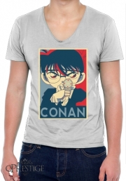 T-Shirt homme Col V Detective Conan Propaganda