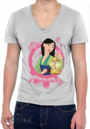 T-Shirt homme Col V Disney Hangover: Mulan feat. Tinkerbell