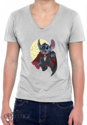 T-Shirt homme Col V Dracula Stitch Parody Fan Art