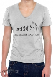 T-Shirt homme Col V Escalade evolution