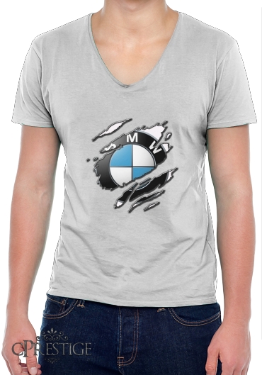 T-Shirt homme Col V Fan Driver Bmw GriffeSport